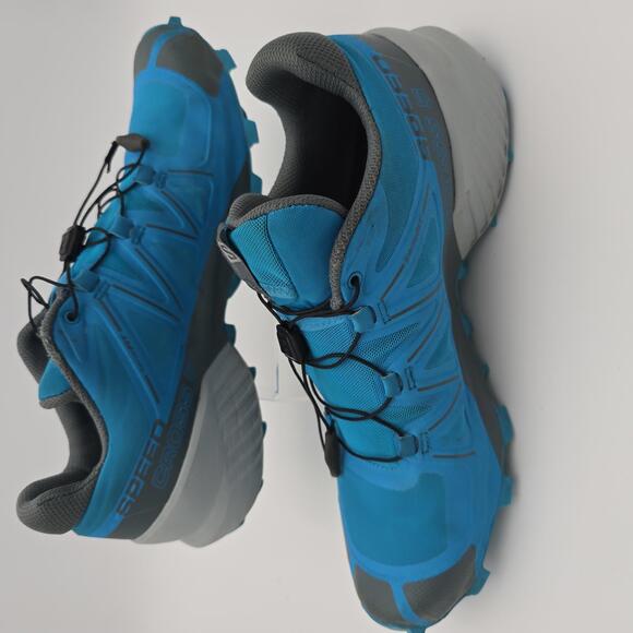 Salomon Speedcross 5 Trail Running Shoes - Blue Men's Size 10.5